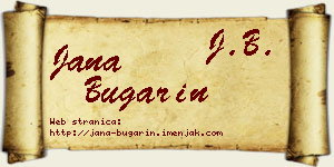 Jana Bugarin vizit kartica